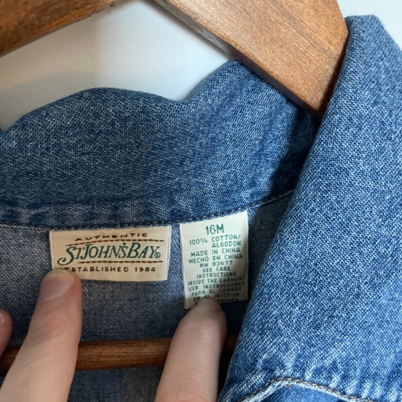 St. John's Bay Denim Jumpsuit - Picture 4 of 6